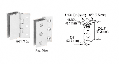 CRL 2-3/8" Wall Mount Hinge for 3/16" to 5/16" Glass