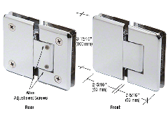 CRL Adjustable Cologne Series Glass-to-Glass Mount Hinges