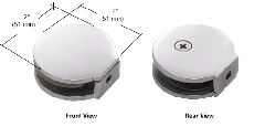 CRL Round Style Fixed Panel Clamp