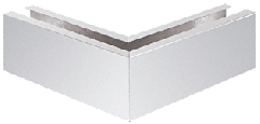 CRL 12" 90 Degree Mitered Corner Cladding for L25S Series Laminated Square Base Shoe