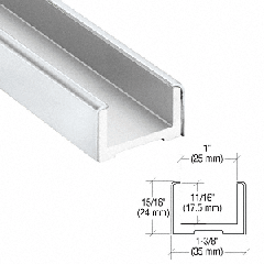 CRL Blumcraft® Wet Glaze U-Channel for 3/4" Glass 