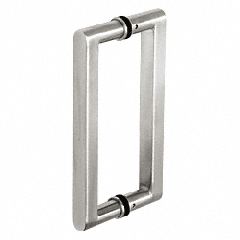 CRL Glass Mounted Square Back-to-Back Pull Handle