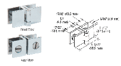 CRL 11/16" Glass-to-Glass Out-Swing Hinge for 3/16" to 1/4" Glass