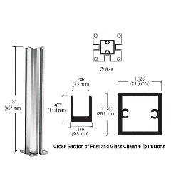 CRL 18" 3-Way Posts