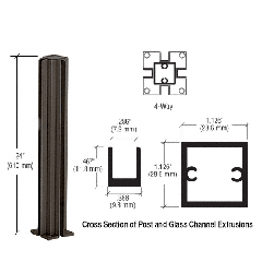 CRL 24" 4-Way Posts