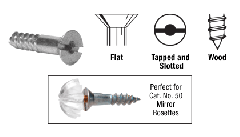 CRL Tapped Head Wood Screws