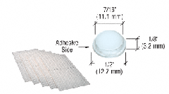 CRL Elastikpuffer, durchsichtig, Höhe 3,2 mm, Ø 12,7 mm 