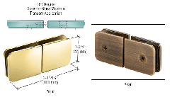 CRL 180 Degree Movable Glass-to-Glass Transom Clamps