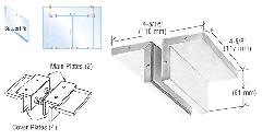 CRL Ceiling Mounted Support Fin Brackets