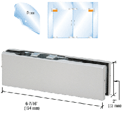 CRL Adjustable European Top Door Patch Fitting