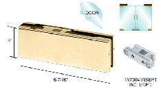 CRL Top Door Patch with Insert No. 1NT304 for use with 9/16" Square Spindle Overhead Concealed Closer