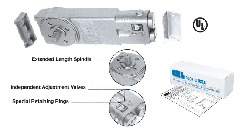 CRL Extended Spindle Medium Spring Overhead Concealed Door Closer Body Only