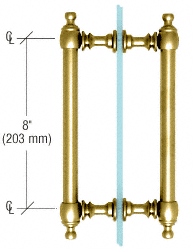 CRL 8" Colonial Back-to-Back Pull Handles