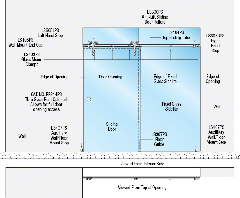 CRL Laguna Double Roller Glass Mount Single Slider Kit