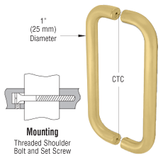 CRL Straight 8" Pull Handles Back-to-Back