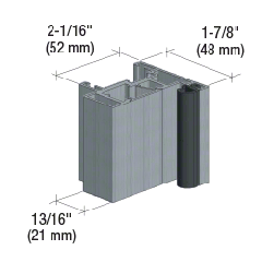 CRL XL Series Wall-to-Glass Door Frame Set