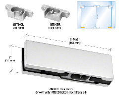 CRL European Bottom Door Patch Fitting