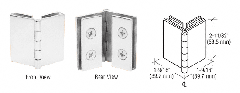 CRL 2-11/32" Glass-to-Glass 90 Degree Return Hinge for 1/4" to 5/16" Glass