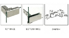 CRL Surface Mount Glass Door Hinges