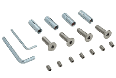 CRL Brushed Stainless Hydraulic Patch Fitting Replacement Screw Pack