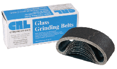 CRL 3" x 18" 60X Grit Glass Grinding Belt for Portable Sanders - 10/Bx