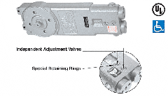 CRL Diamond Style Spindle 8.5 Lb. Exterior 105º Hold Open Retrofit Overhead Concealed Closer Body Only