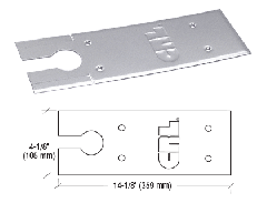 CRL Polished Stainless Cover Plates for 8500 Series Floor Mounted Closer