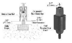 CRL 7/8" Collar Height "Mab" Type Spindle