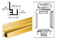 CRL Gold Anodized "Make It Yourself" Mirror Frame Extrusion