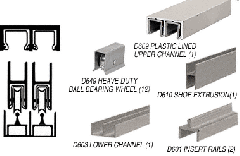 CRL Brushed Nickel Deluxe Track Assembly D609 Upper and D603 Lower Track With Steel Ball-Bearing Wheels