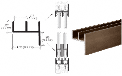 CRL Duranodic Bronze Heavy-Duty Pocket Glaze Extrusion