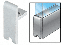 CRL Satin Anodized End Cap for LK610 'H' Bar