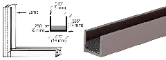 CRL Duranodic Bronze Aluminum Single Jamb with Sponge Rubber Lining