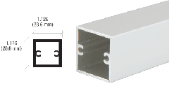 CRL Satin Anodized 1-1/8" Square Tubing for Partition Post