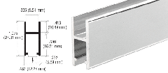 CRL Brite Anodized Aluminum H-Bar Extrusion for Showcases