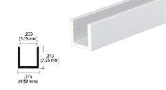 CRL Satin Anodized 1/4" Aluminum U-Channel