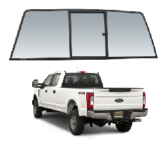 CRL Tri-Vent Three Panel Manual Rear Slider for 2017 Ford Super-Duty F250/F350/F450/F550