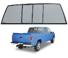 CRL Duo-Vent Four Panel Slider with Solar Glass for 1988-2000 Chevy/GMC CK Trucks