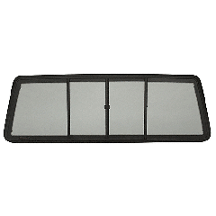 CRL Duo-Vent Four Panel Slider with Solar Glass for 1994-1997 Ford Ranger and Mazda Plus Cabs