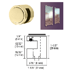 CRL Brass Edge Grip for 3/8" Material