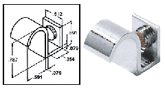 CRL Chrome Set Screw Pull