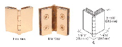 CRL Brass Double Glass-to-Glass 90 Degree Return Hinge