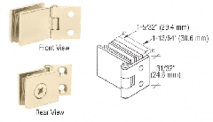 CRL Brass Single Wall-to-Glass Hinges