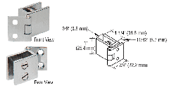 CRL Brushed Nickel Small Set Screw Hinge for 1/4" to 5/16" Glass