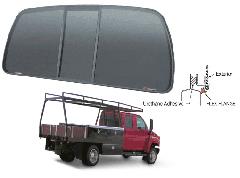 CRL "Perfect Fit" POWR-Slider 2003+ Chevy/GMC Kodiak/Topkick with Solar Glass