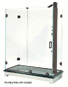 CRL Oil Rubbed Bronze Essence Series Basic Sliding Door Kit