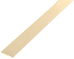 CRL Bright Gold Anodized Flat Aluminium Profile, 19 mm x 1,5 mm x 2.500 mm