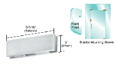 CRL Satin Anodized EUR Series Sidelite or Glass Door Mounted Keeper