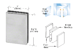 CRL Brushed Stainless Center Housed Patch Keeper