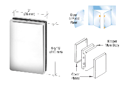 CRL Polished Stainless Center Housed Patch Keeper